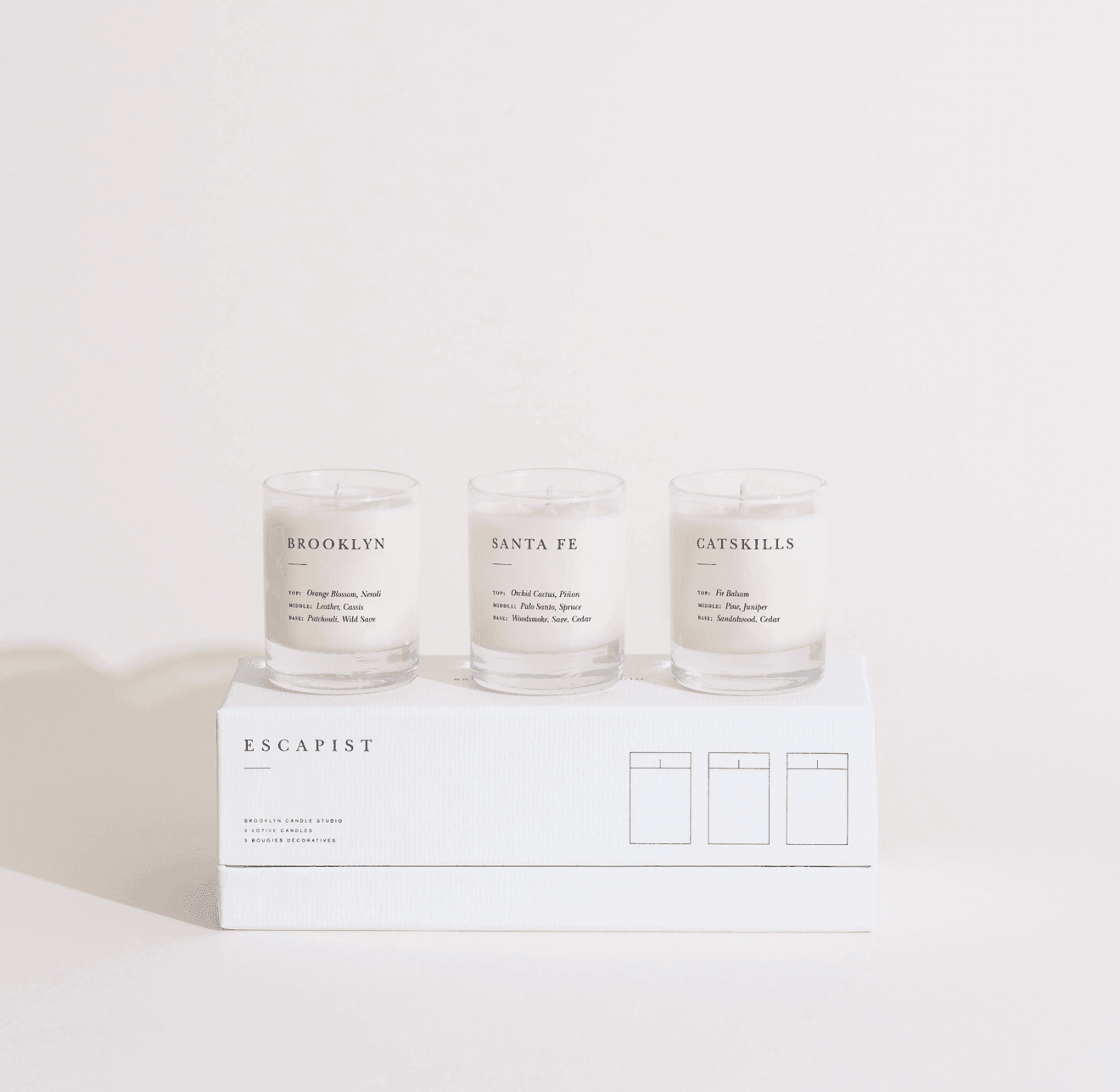 Escapist Votive Set - Smoke + Woods