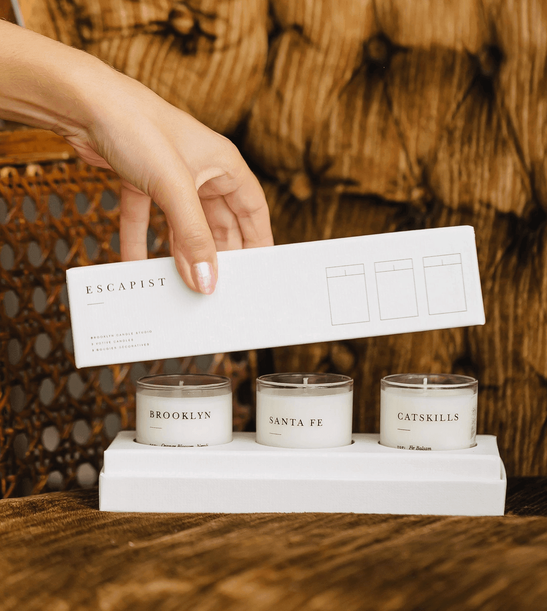Escapist Votive Set - Smoke + Woods