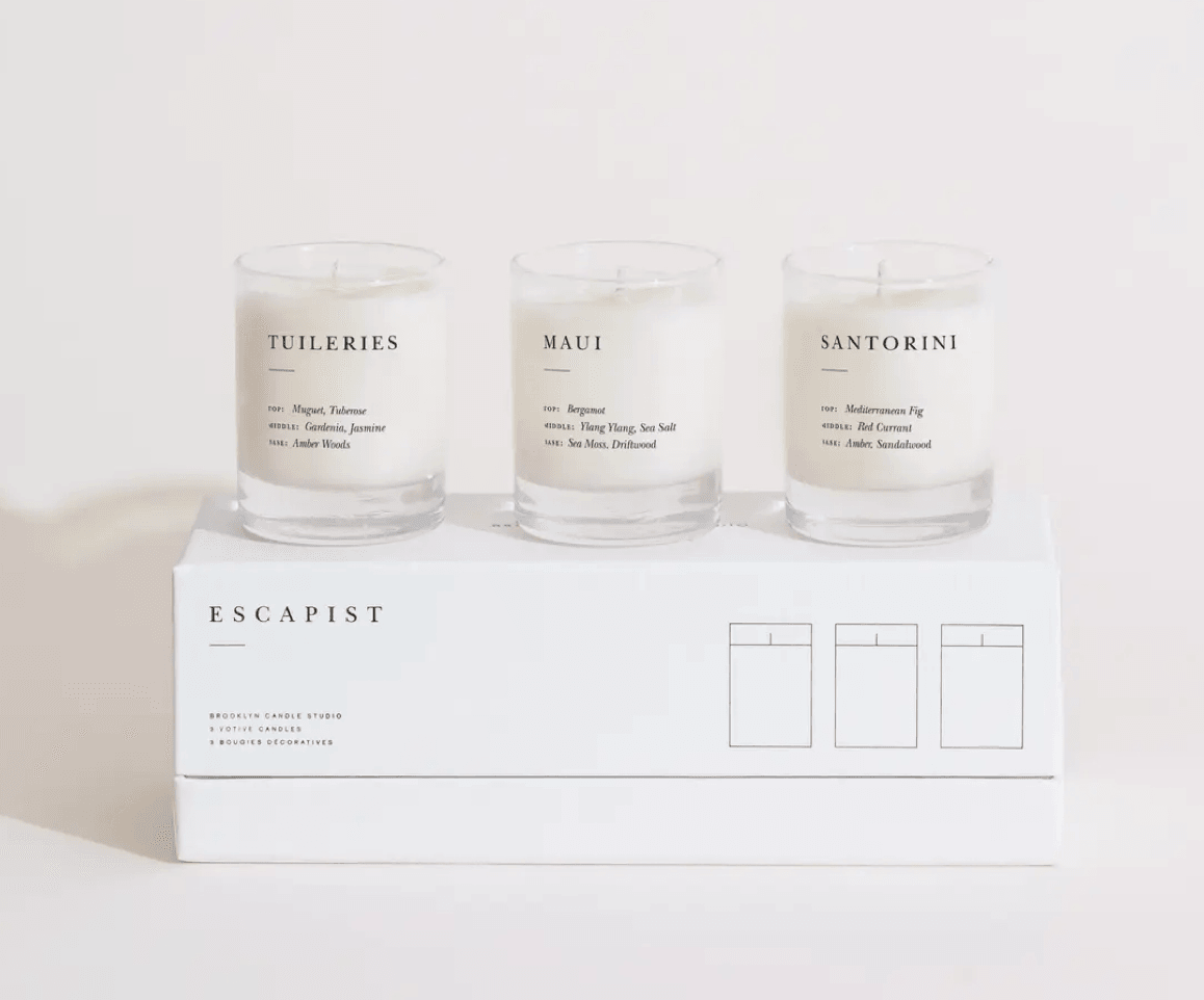 Escapist Votive Set - Fresh + Floral