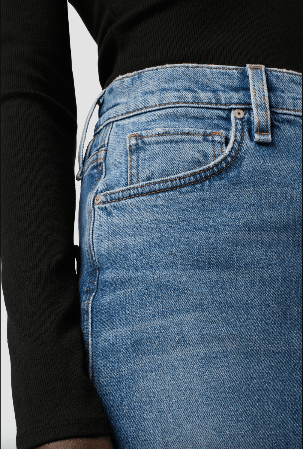 Reconstructed Midi Jean Skirt by Hudson