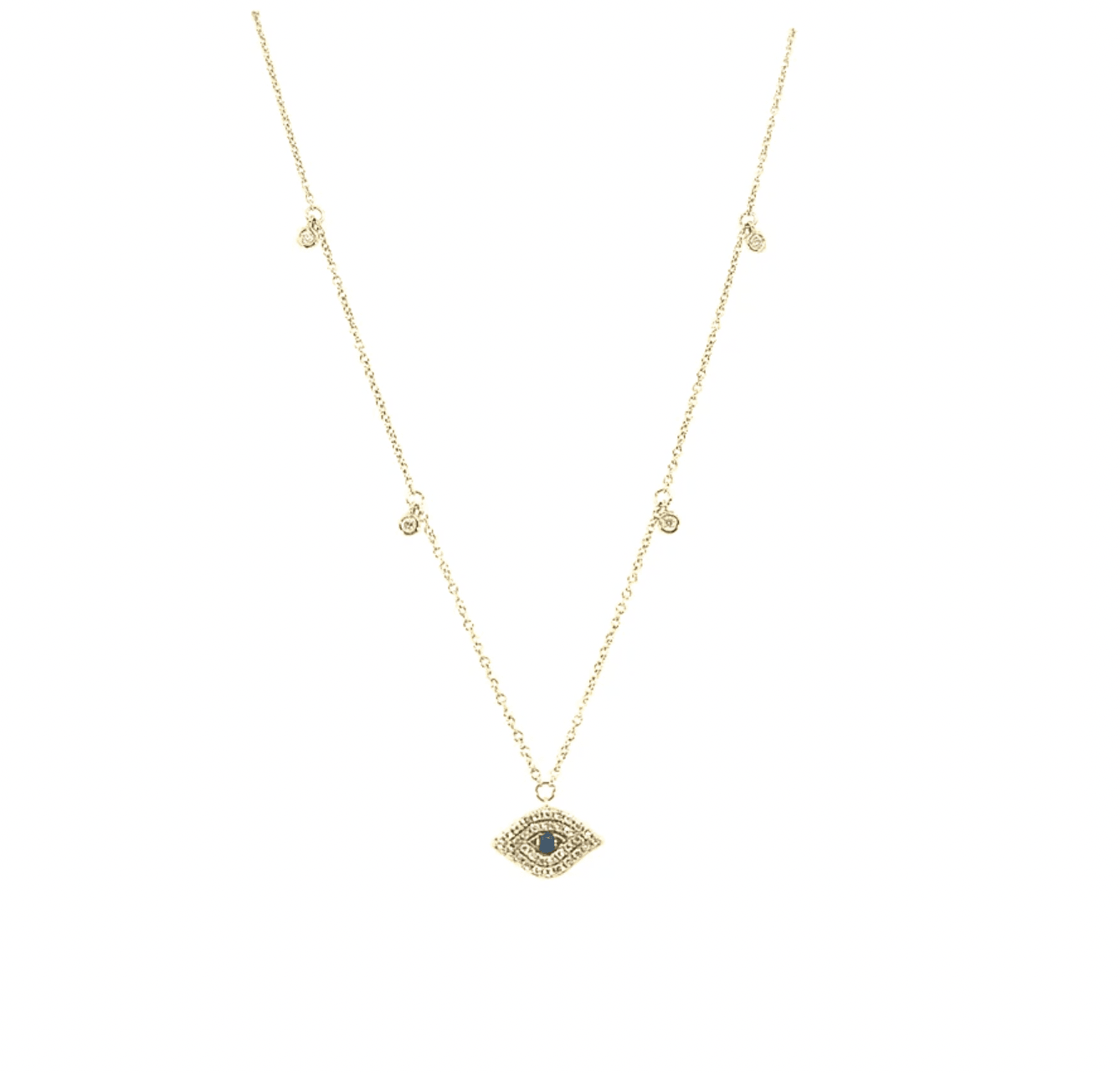 Evil Eye Adjustable Necklace by Leela Grace