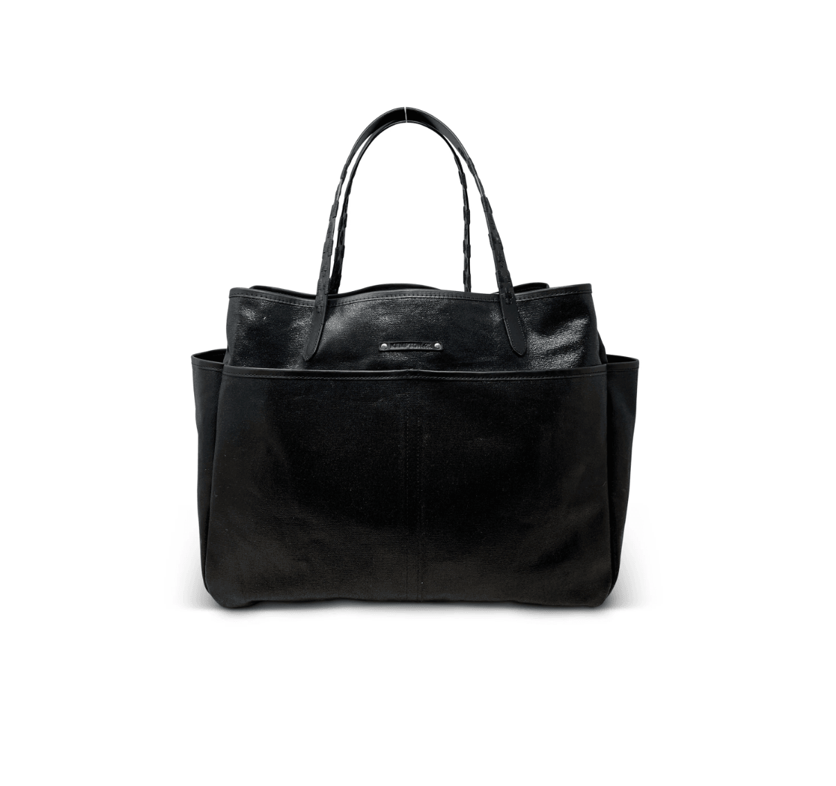 Slick Black Canvas Bag by Kempton & Co.
