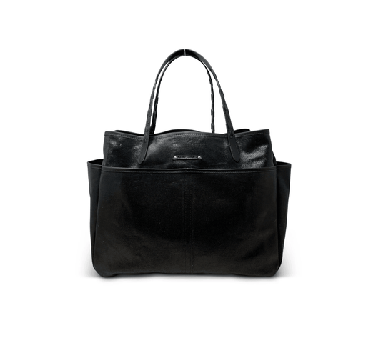 Slick Black Canvas Bag by Kempton & Co. - Haven