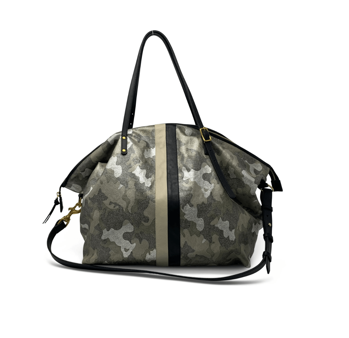 Metallic Camo Canvas Crossbody Bag by Kempton & Co.