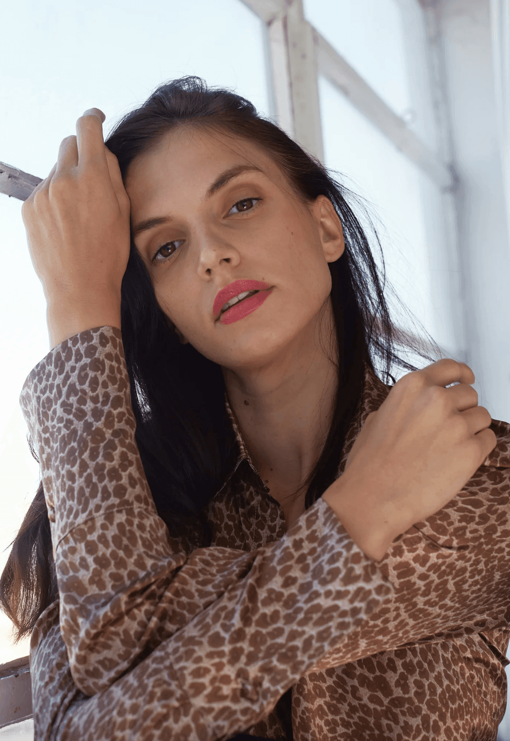 Daria Blouse in Elegant Leopard by Catherine Gee