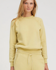 Shrunken Raglan Sweatshirt in Pistachio by SPRWMN