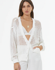 Bradshaw Crochet Cardi in Bone by YFD