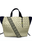 Bantham Tote in Sand Threaded Weave by Kempton & Co.