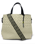 Bantham Tote in Sand Threaded Weave by Kempton & Co.