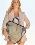 Bantham Tote in Sand Threaded Weave by Kempton & Co.