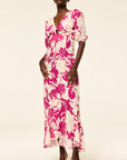 Wallis Dress in Fuchsia Floral by MISA