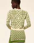 Emia Skirt in Green Mosaic by MISA