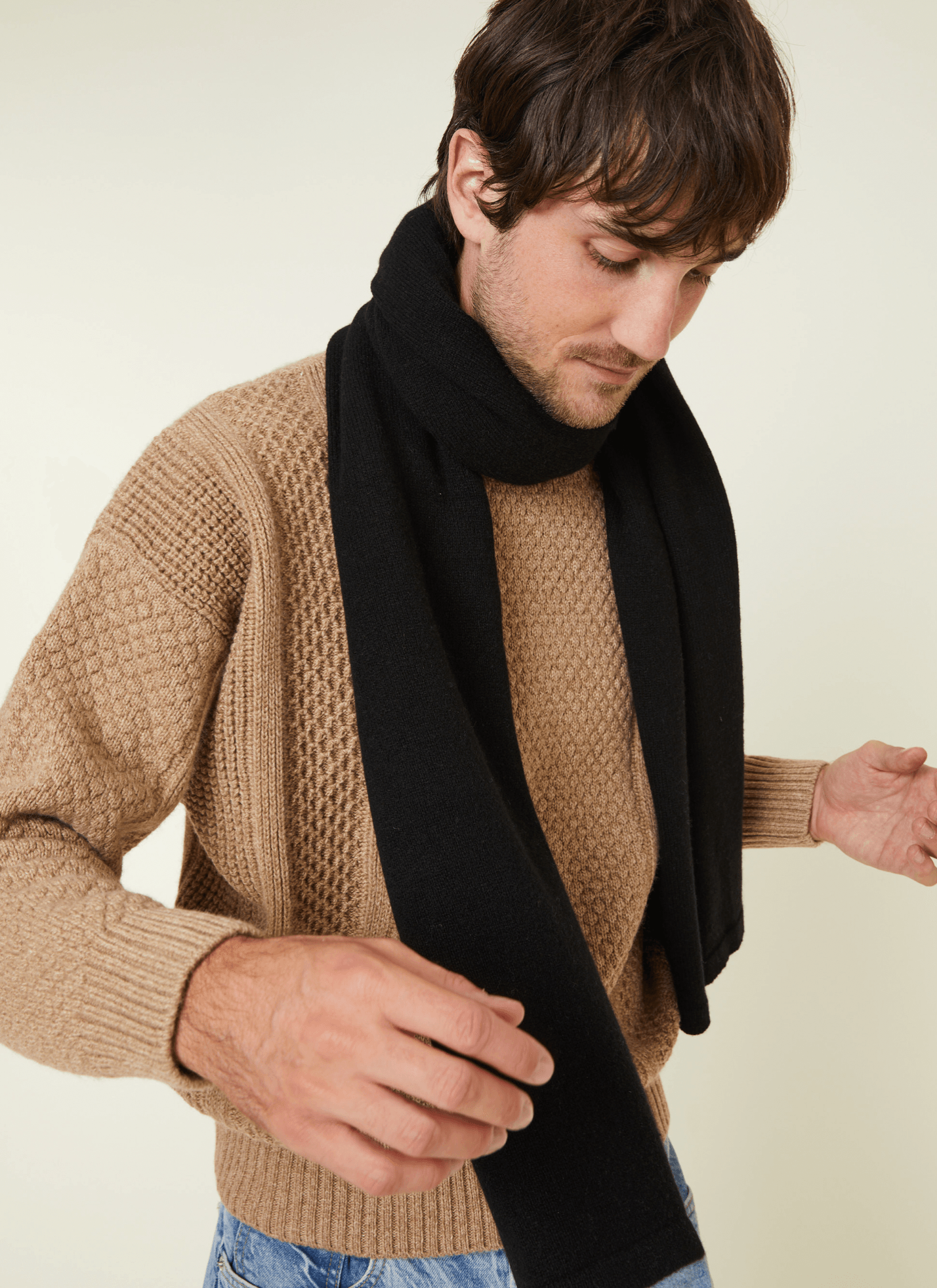 Gabrias Recycled Cashmere Scarf Travel Wrap by Maison Montagut (Various Colors) - Haven