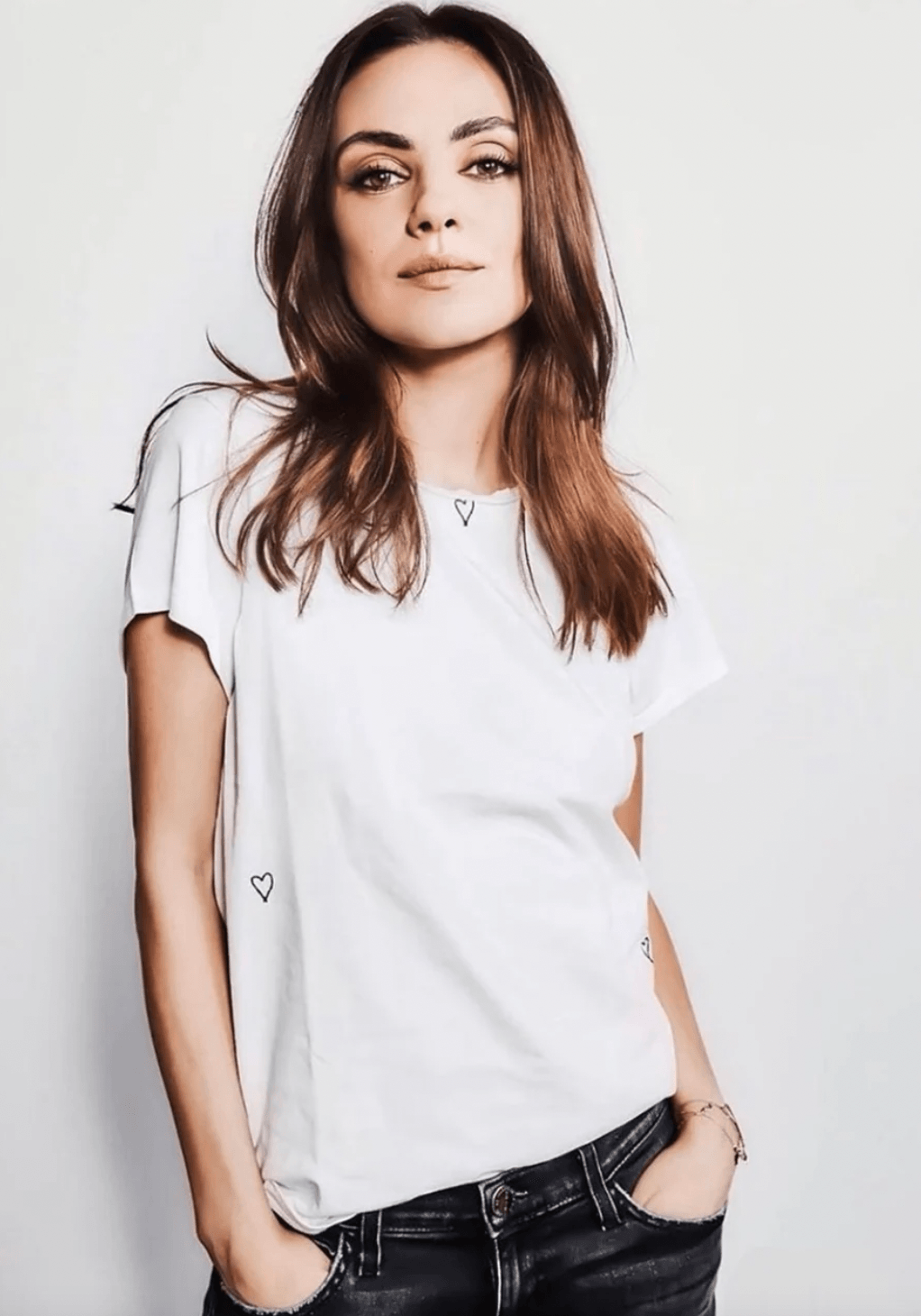 Embroidered Heart Tee by Catherine Gee - Haven