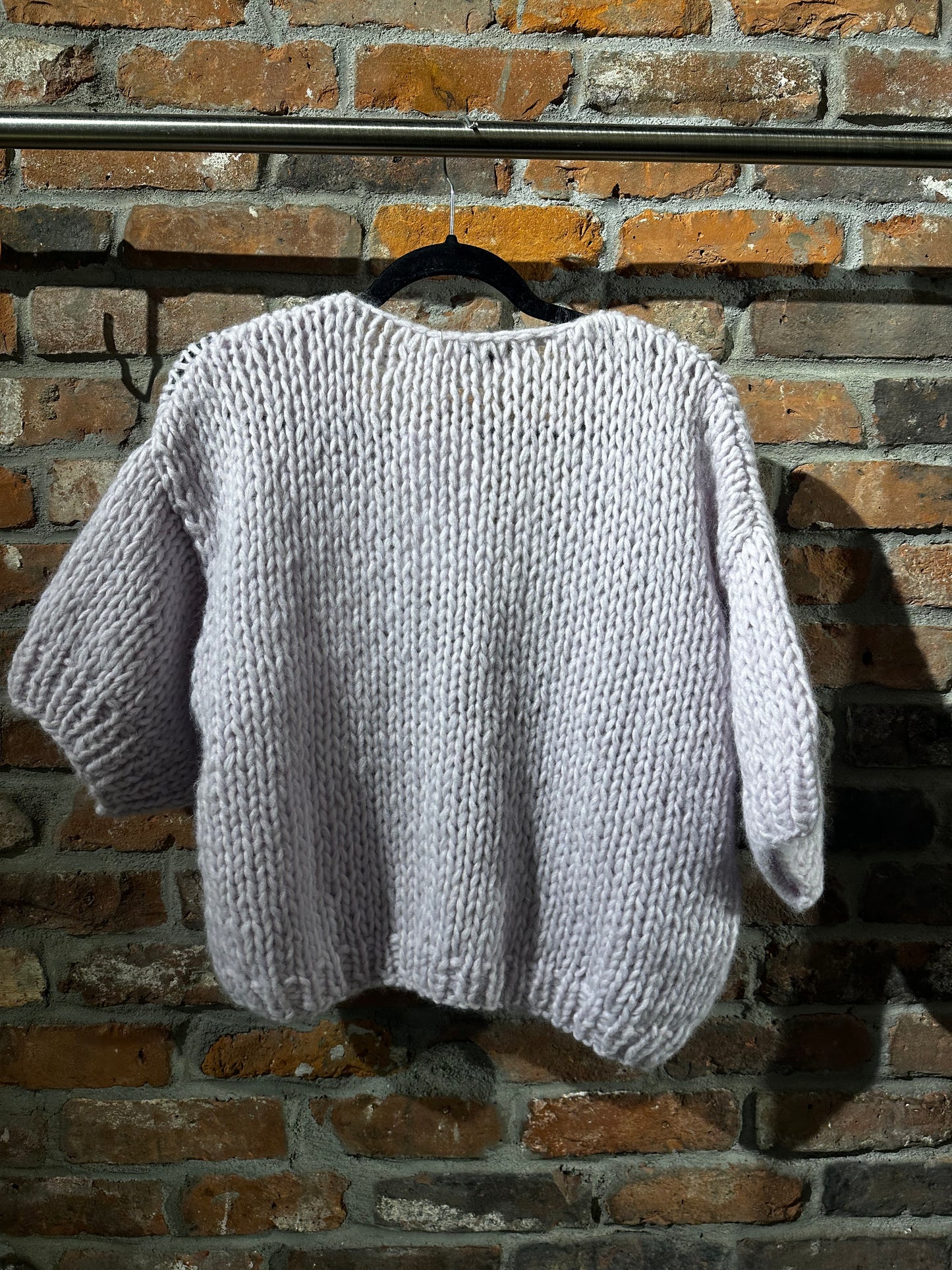 Alpaca Bomber Cardigan in Lilac by Maiami - Haven