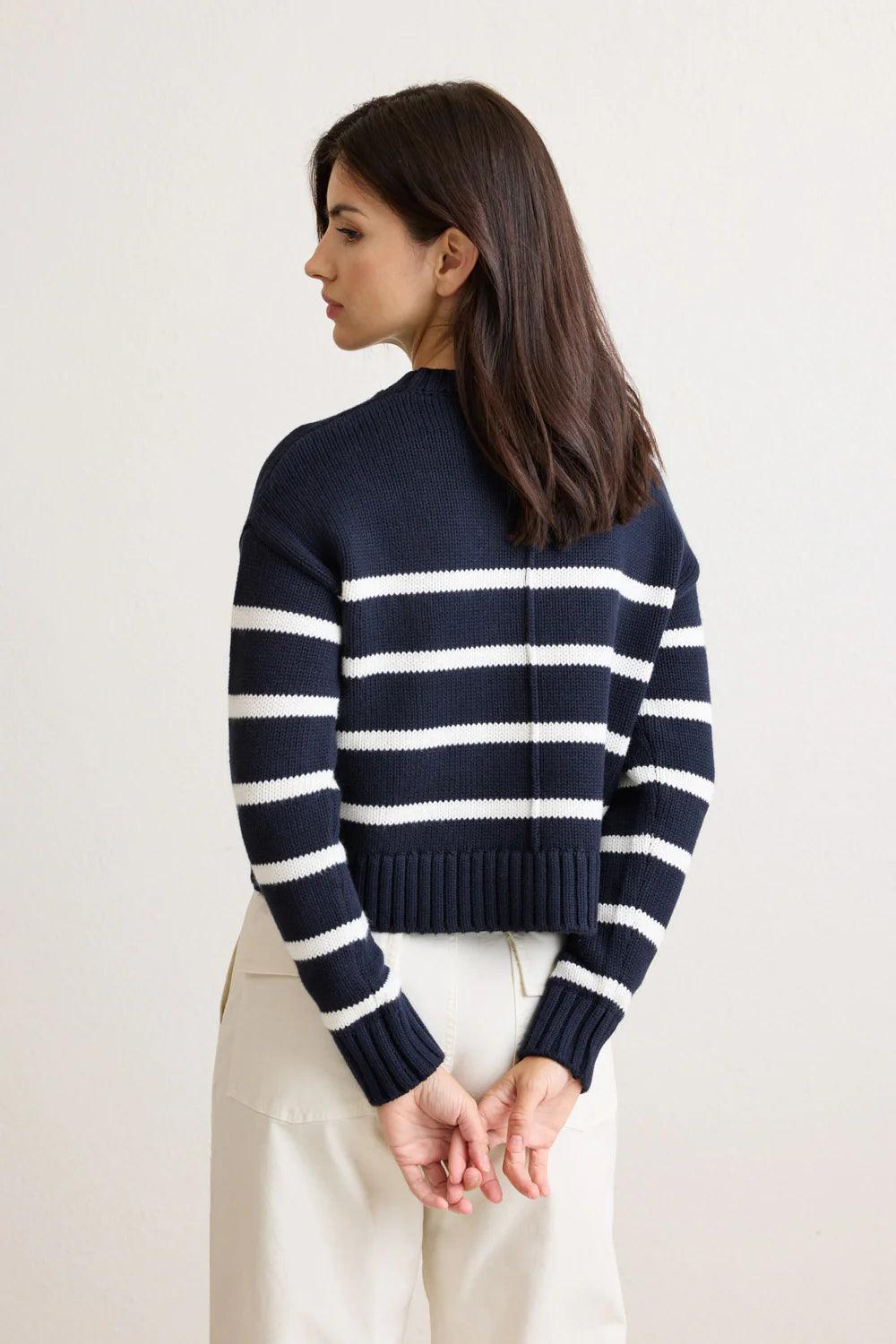 Celeste Crewneck in Navy by Not Monday
