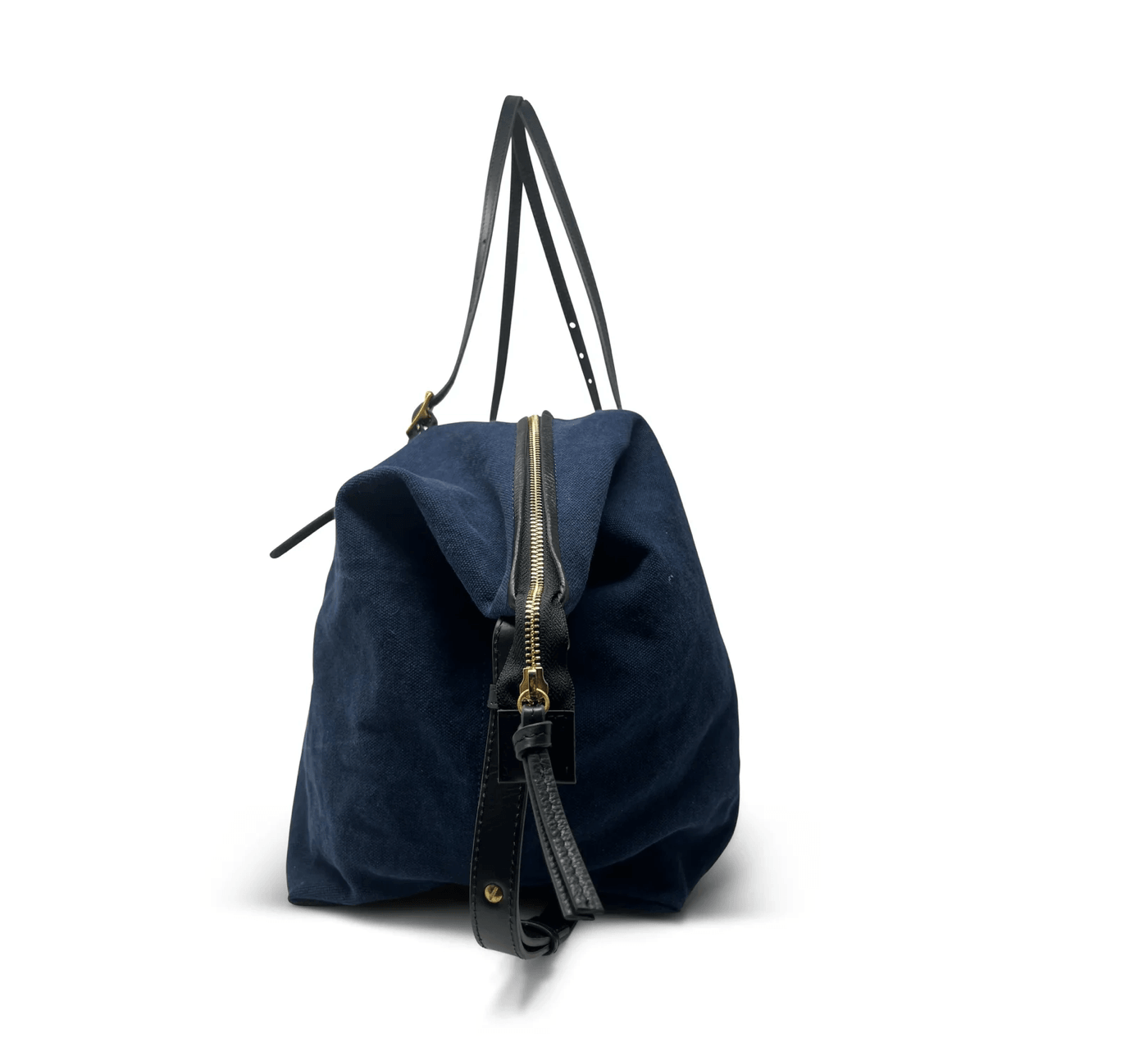 Washed Navy Canvas Crossbody Bag by Kempton & Co. - Haven