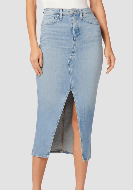 Reconstructed Midi Jean Skirt Offshore by Hudson - Haven