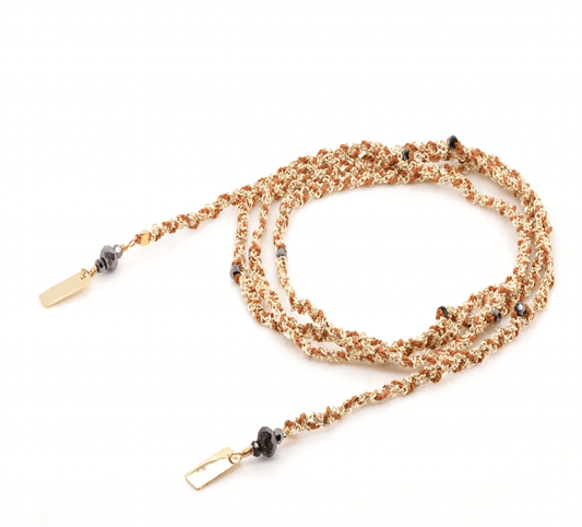 N 182 Necklace in Gold Caramel by Marie Laure Chamorel