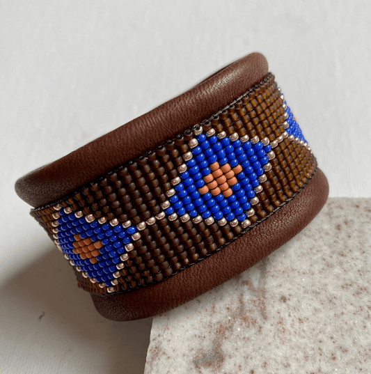 Earth Diamond Cuff by Leather Sage - Haven