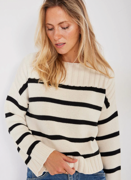 Madison Stripe Pullover by Not Monday