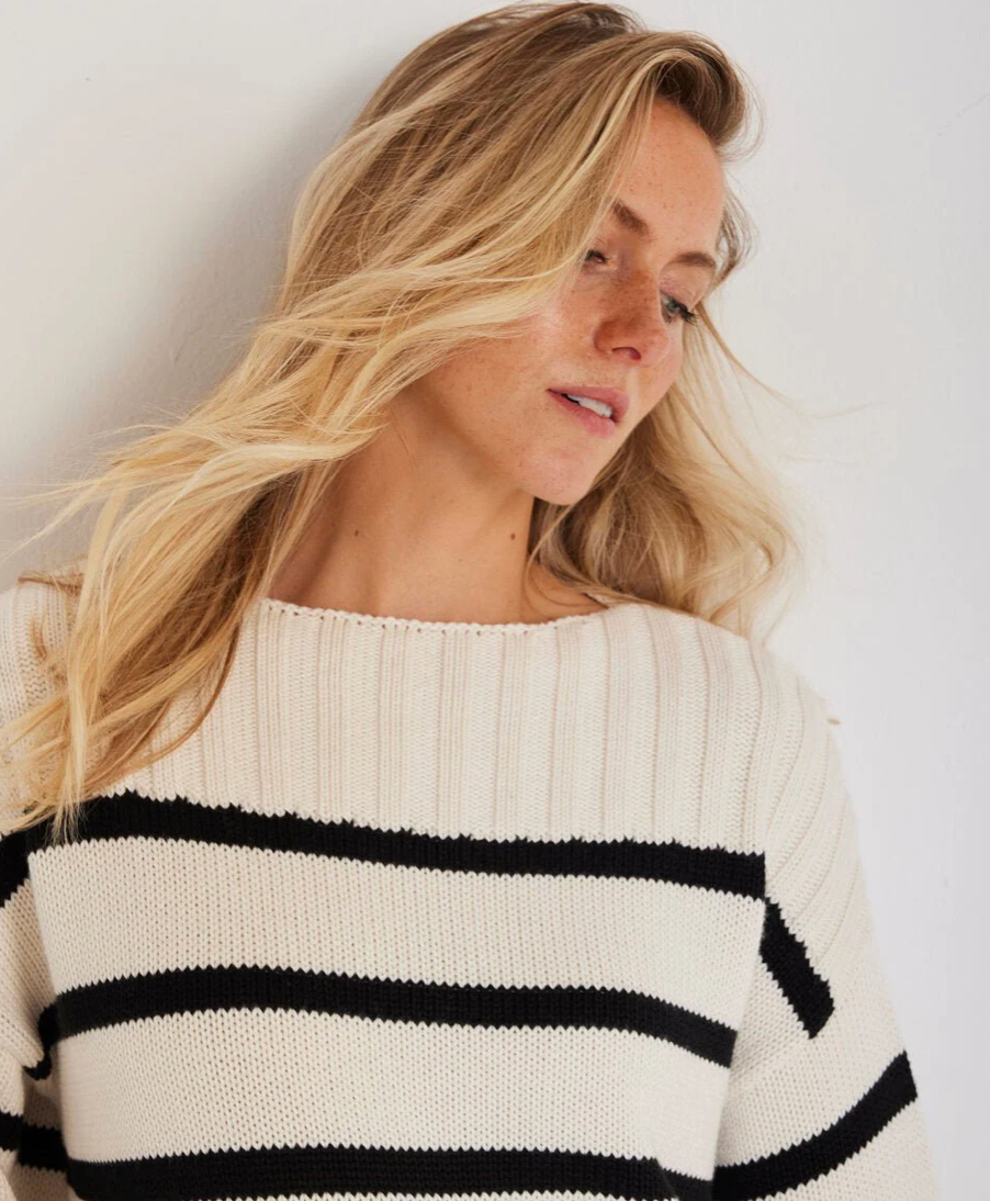 Madison Stripe Pullover by Not Monday