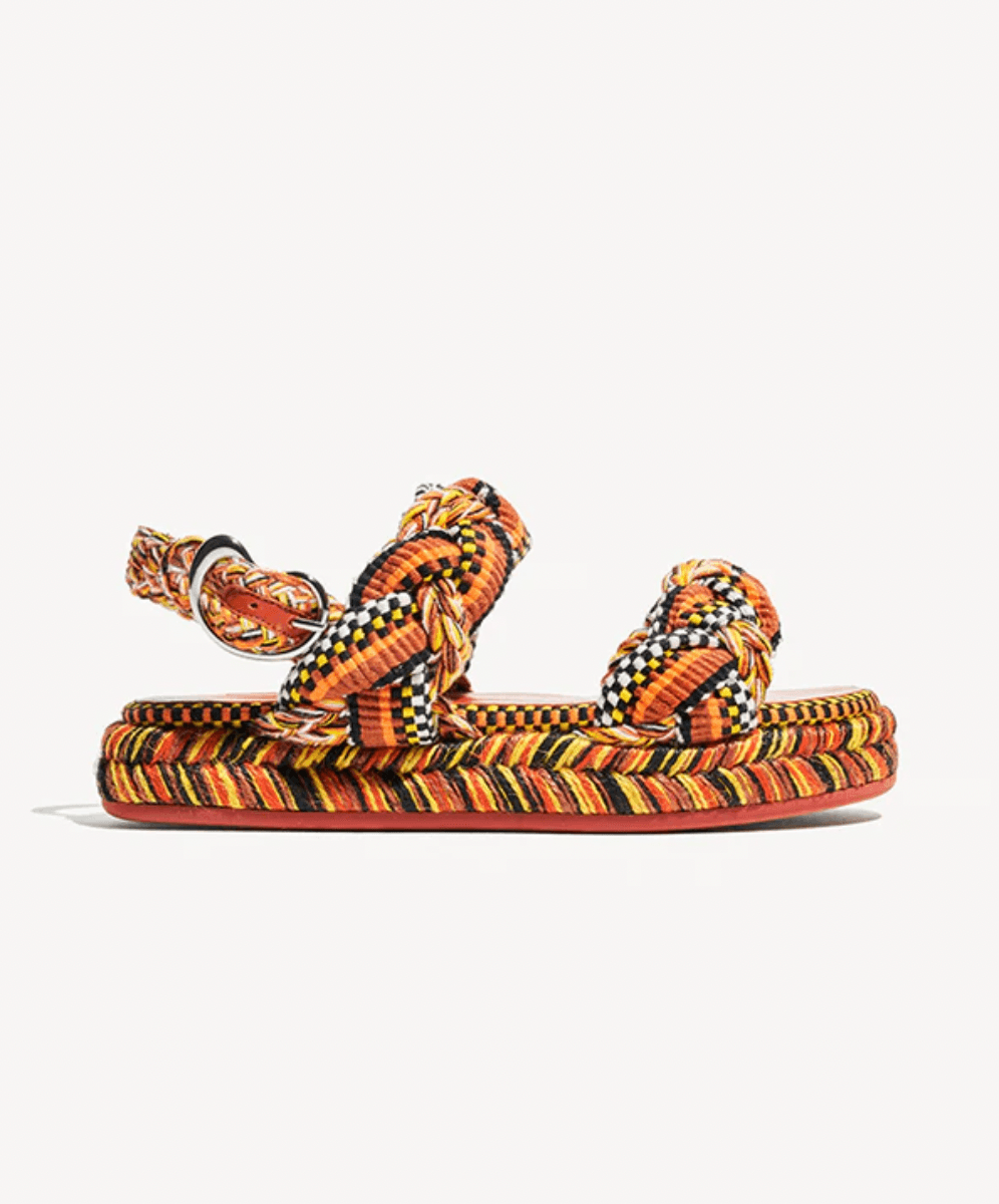 Maria Flatform Sandal by Amambaih - Haven