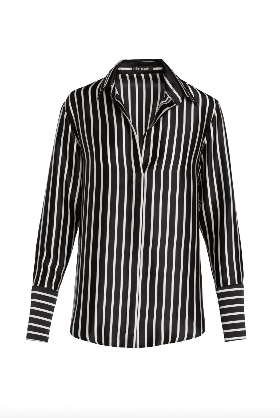 Daria Blouse in Black Stripe by Catherine Gee - Haven