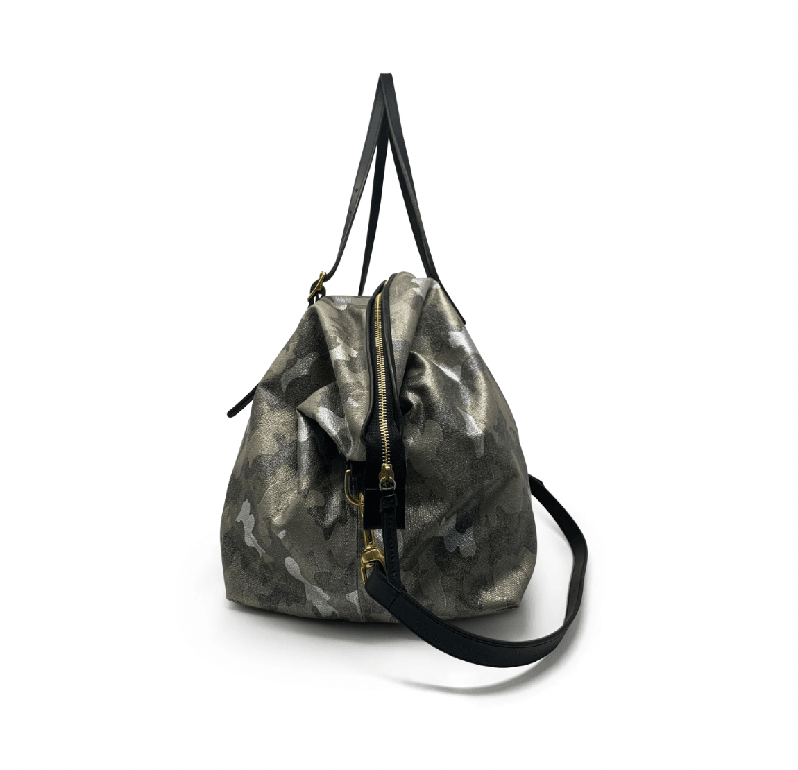 Metallic Camo Canvas Crossbody Bag by Kempton & Co.