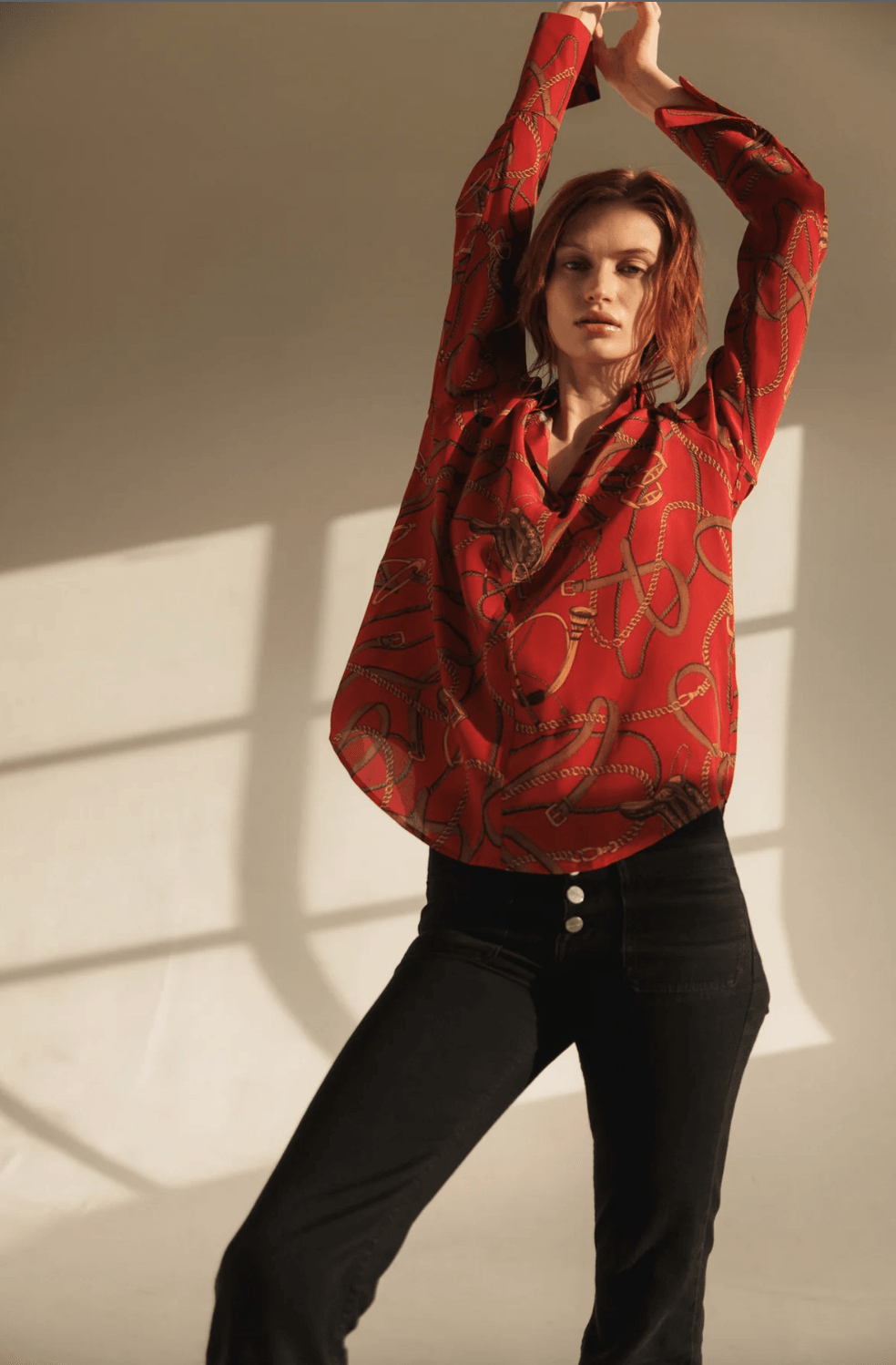 Daria Blouse in Palermo by Catherine Gee - Haven