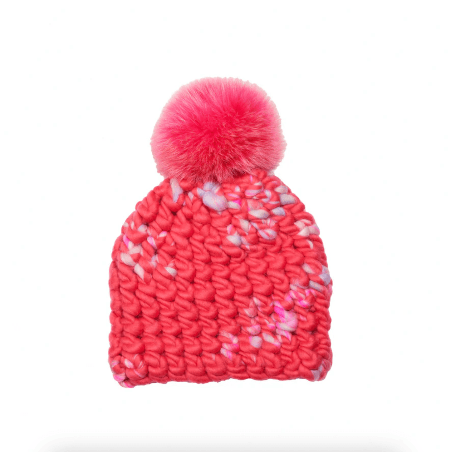 Pomster Beanie in Barbie x Coral by Mischa Lampert