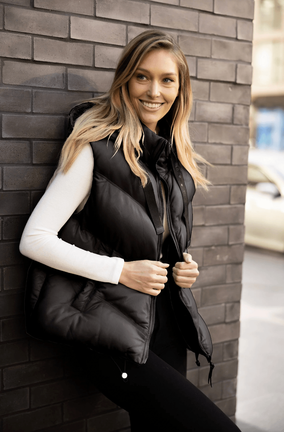 Namica Leather Vest by Mauritius - Haven