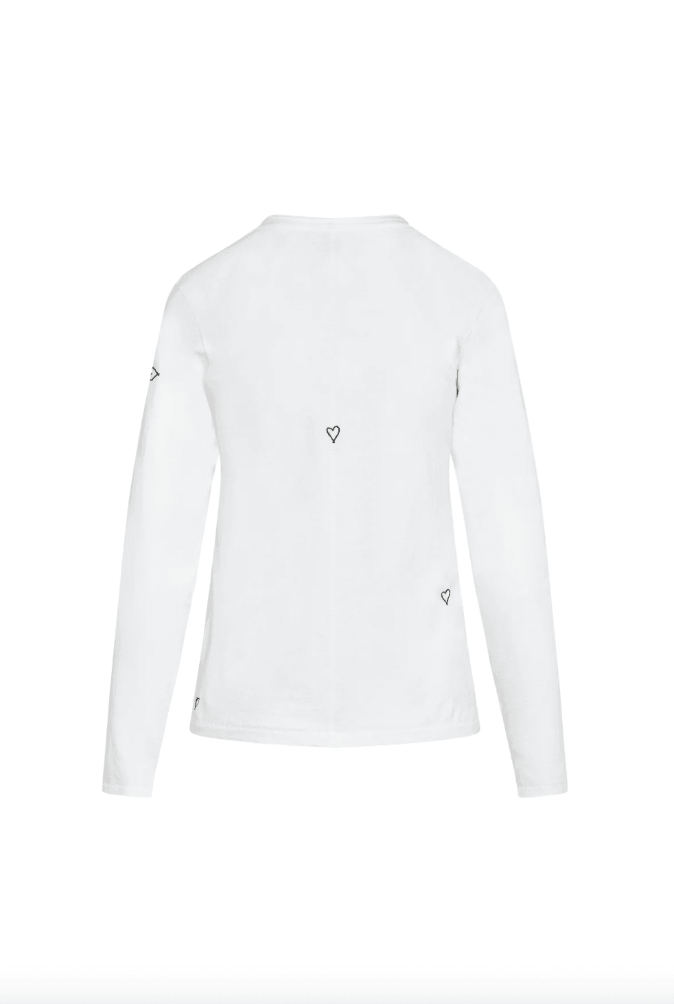 Long Sleeve Embroidered Heart T-Shirt by Catherine Gee - Haven