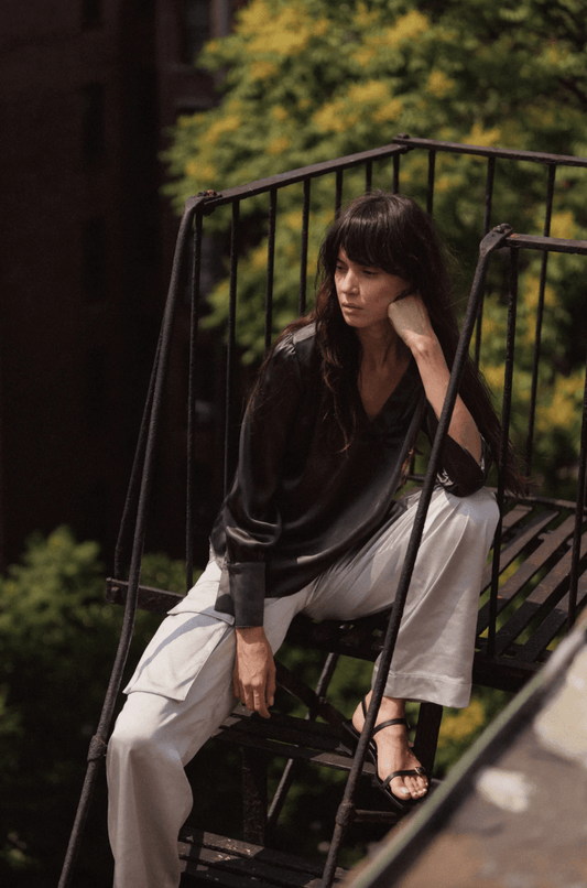 Silver Cargo Pant by Catherine Gee