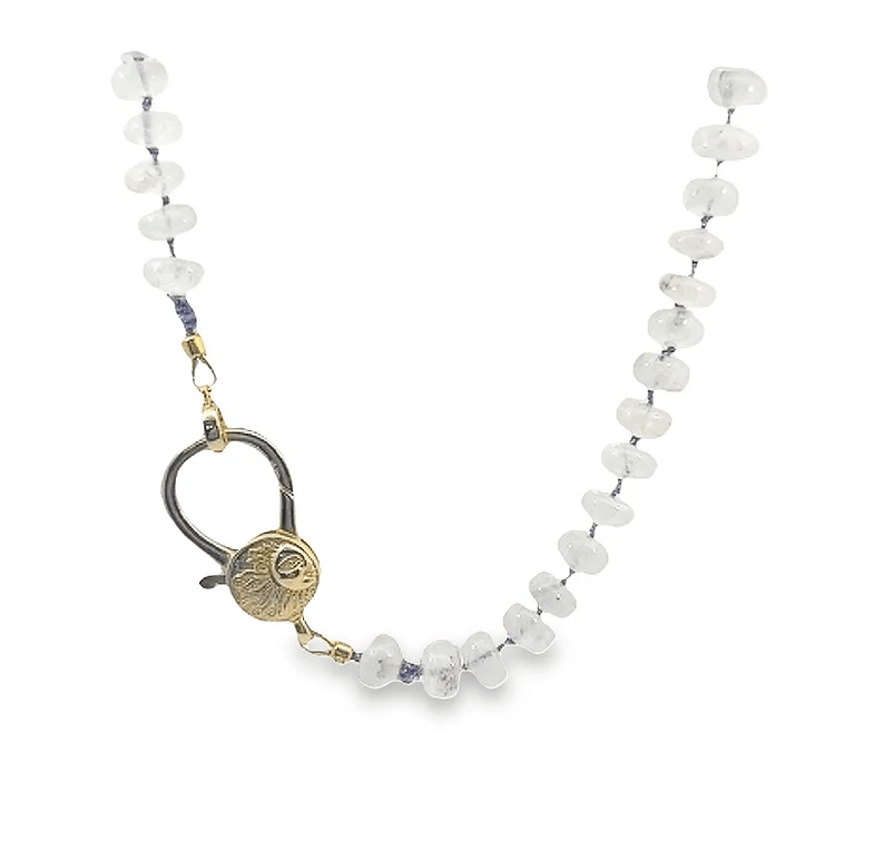 Celestial Moonstone Necklace by Leela Grace Jewelry - Haven