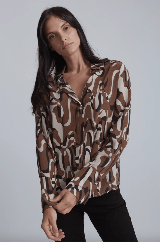 Daria Blouse in Barcelona Print by Catherine Gee - Haven