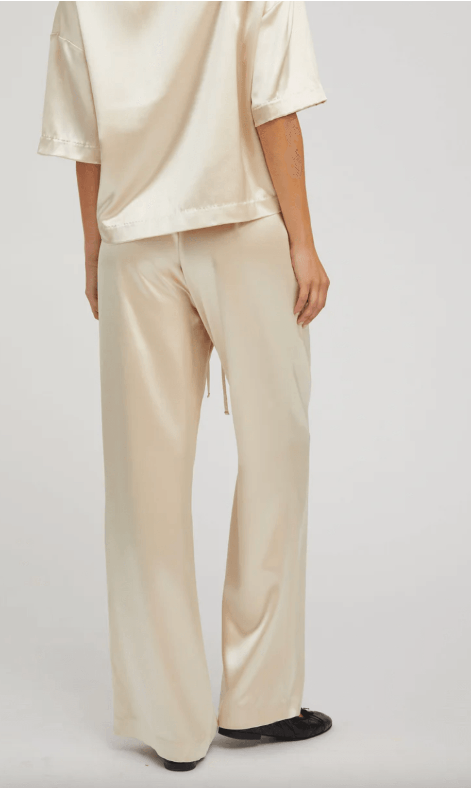Silk Kauai Pants in Champagne  by SPRWMN