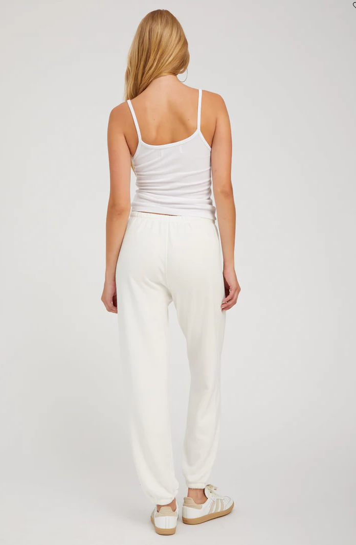Rib V-Neck Tank in White by SPRWMN