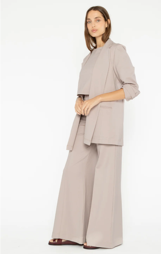 Ponte Knit Oversized Blazer in Clay by Ripley Rader