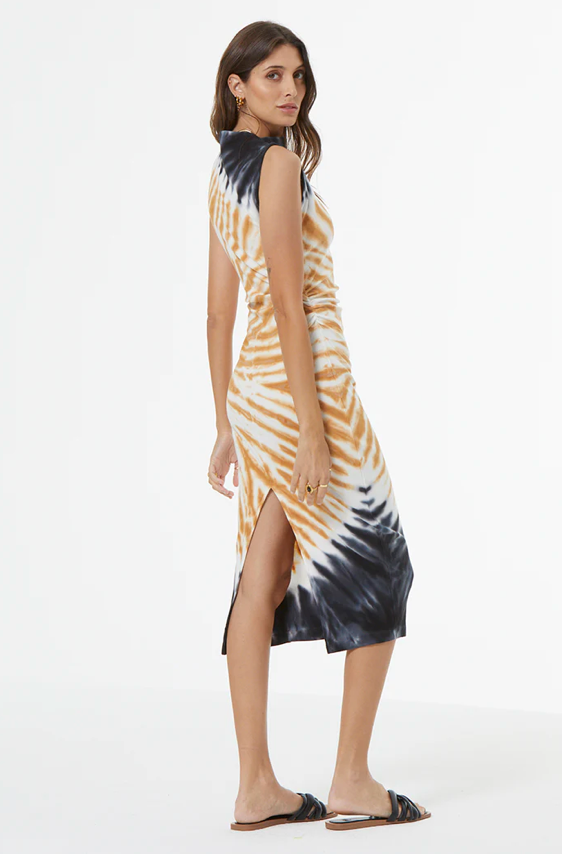 Jodie Dress in Sun Baked Spiral Wash by YFB