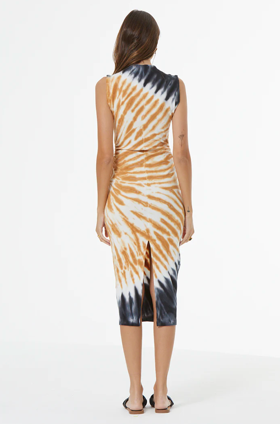 Jodie Dress in Sun Baked Spiral Wash by YFB