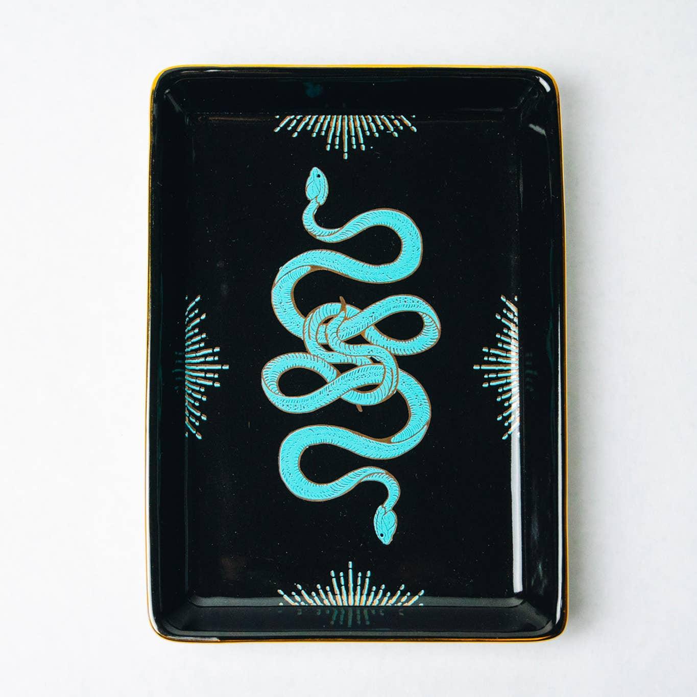 Golden Age Serpent Ceramic Tray