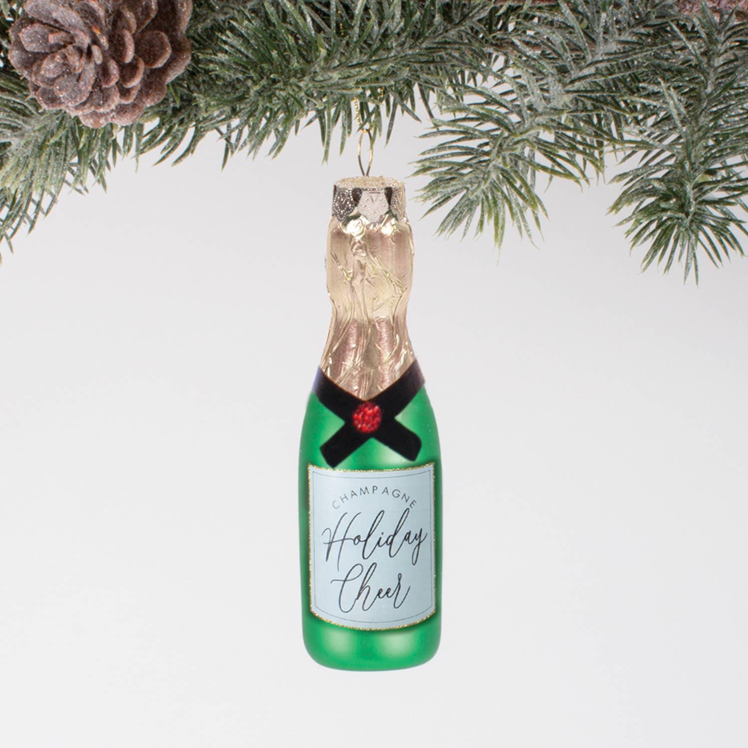Holiday Cheer Champagne Ornament - Haven