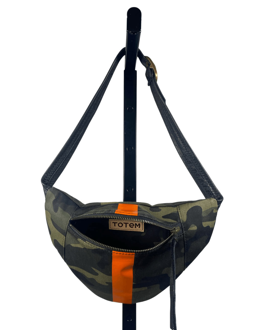 Camo Fanny Pack with Orange Stripe by TOTeM Salvaged - Haven