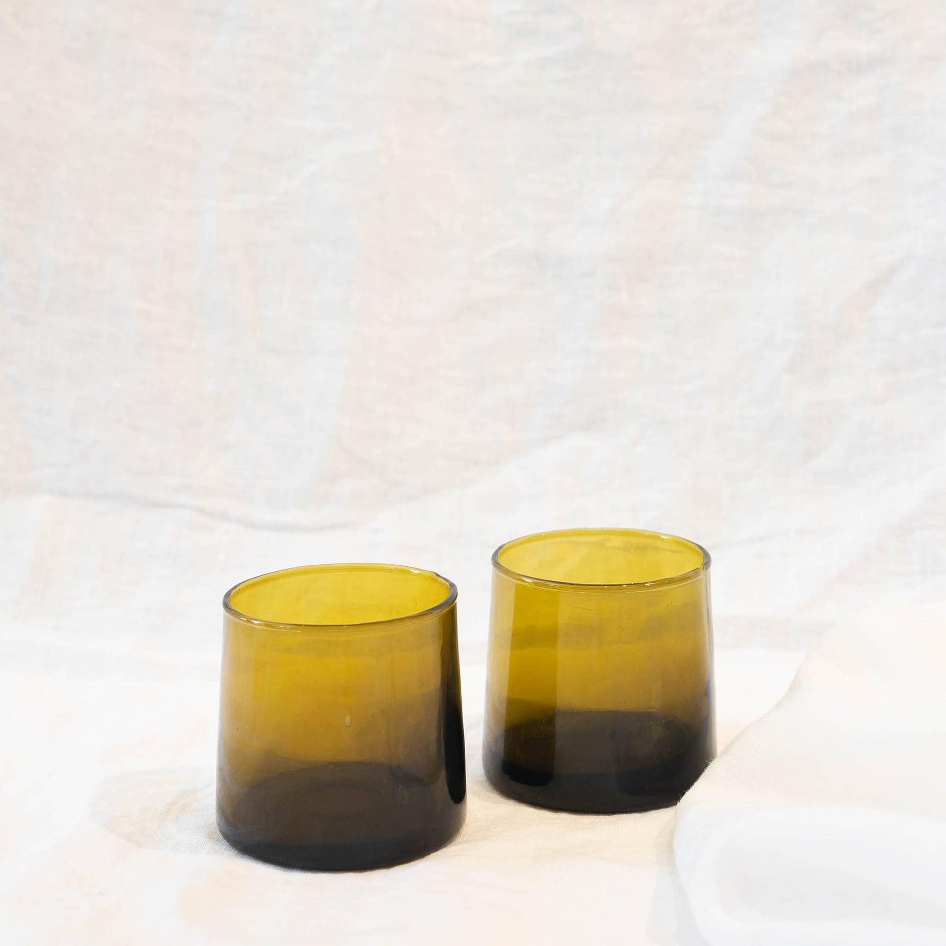 Moroccan Tumblers - 100% Hand blown Recycled Glass - Haven