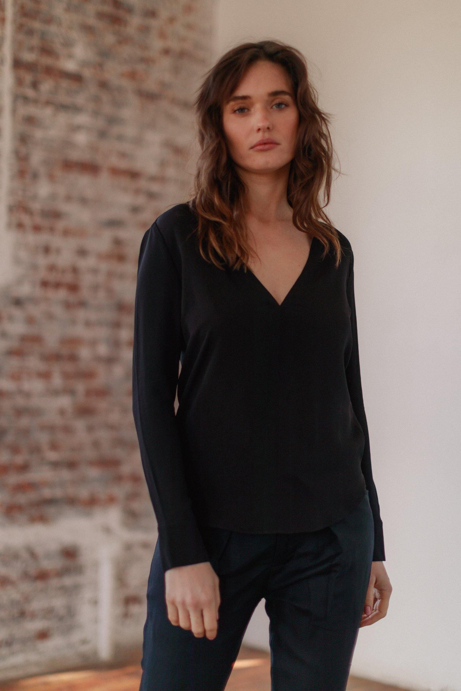 Vivienne Blouse in Black by Catherine Gee - Haven