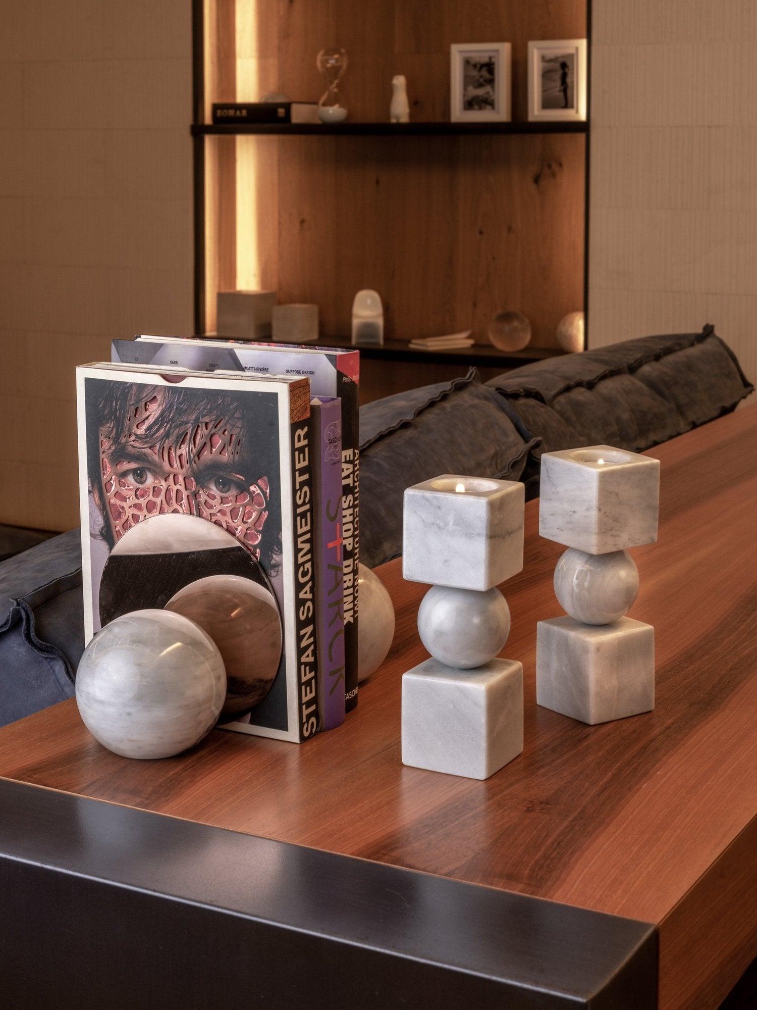 Totem Candle Holders, Set of 2 by CDMX Design - Haven
