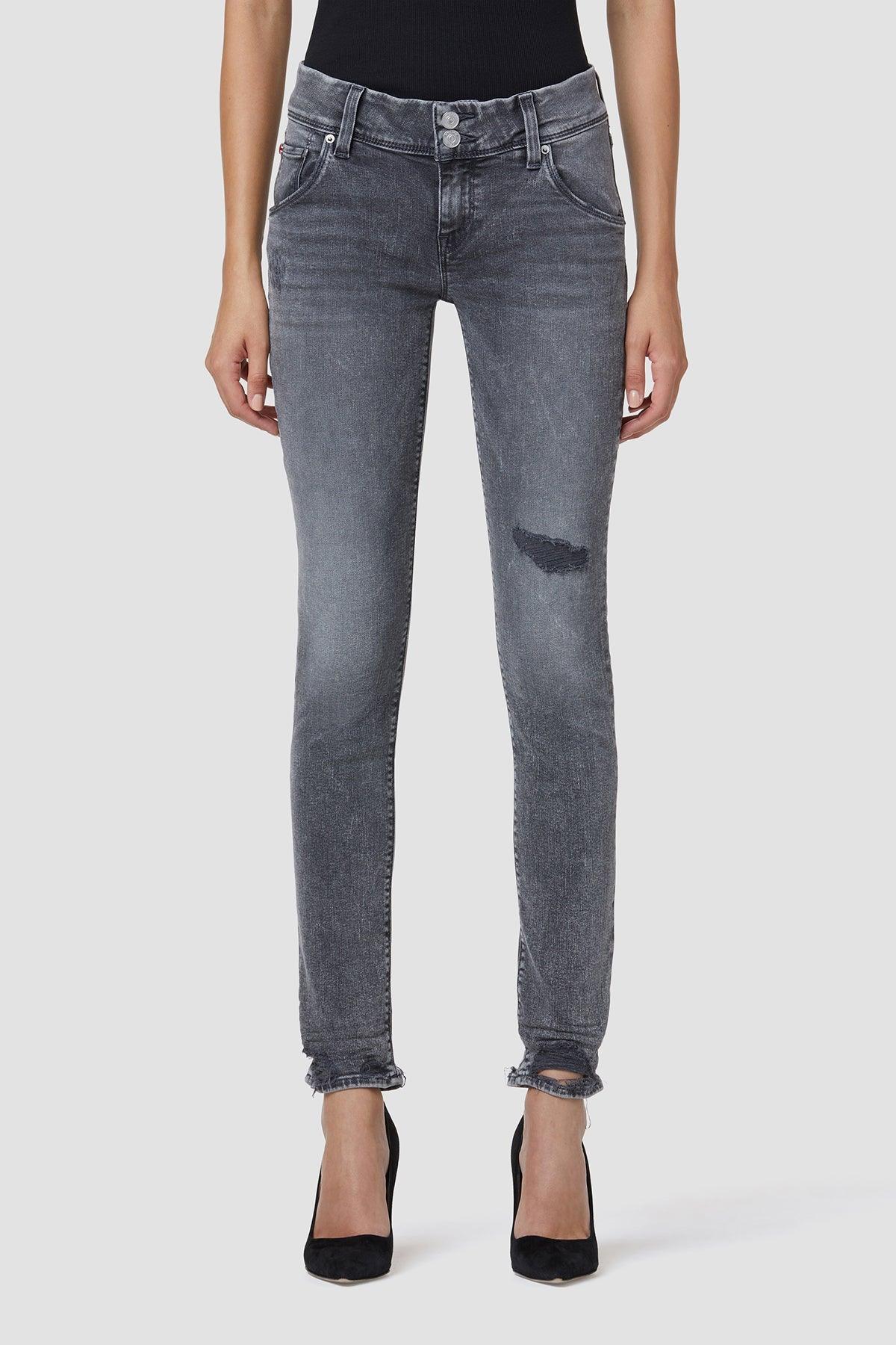 Collin Midrise Skinny Jeans in Thunderstruck by Hudson - Haven