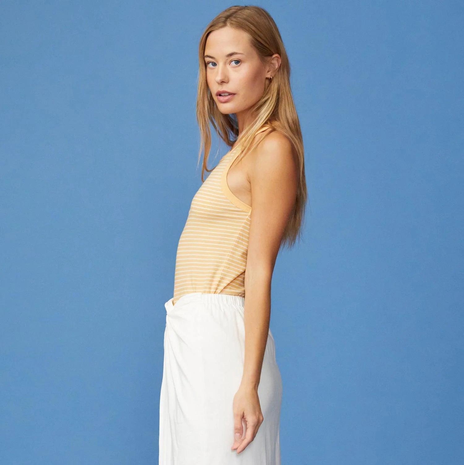 Stripe Narrow Tank by Monrow (Various Colors) - Haven