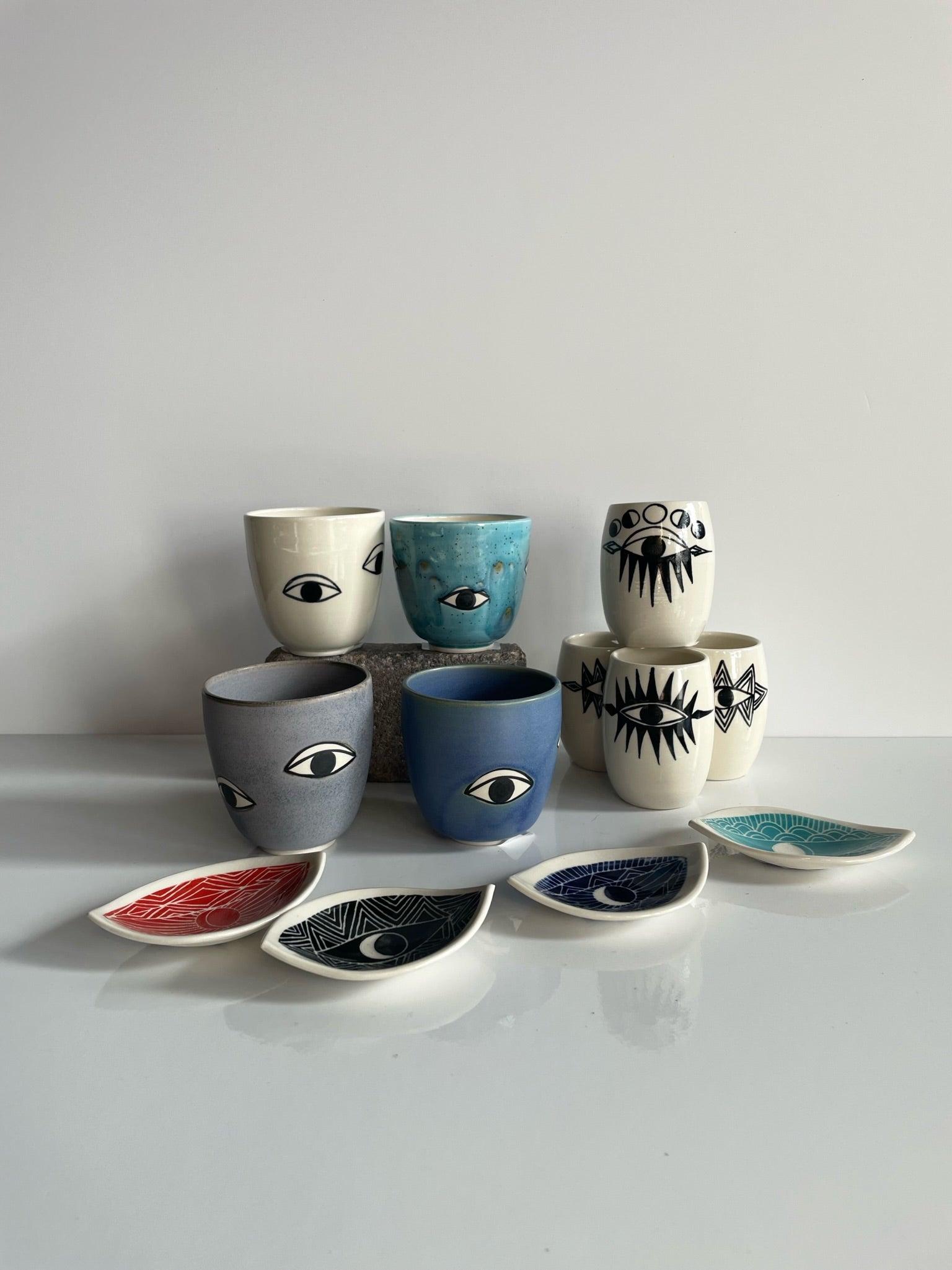 Many Eyes Cup by Demetria Chappo Ceramics - Haven